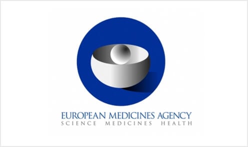 European medicines agency logo representing Scorpion's CDMO support with regulation around biologics contract manufacturing